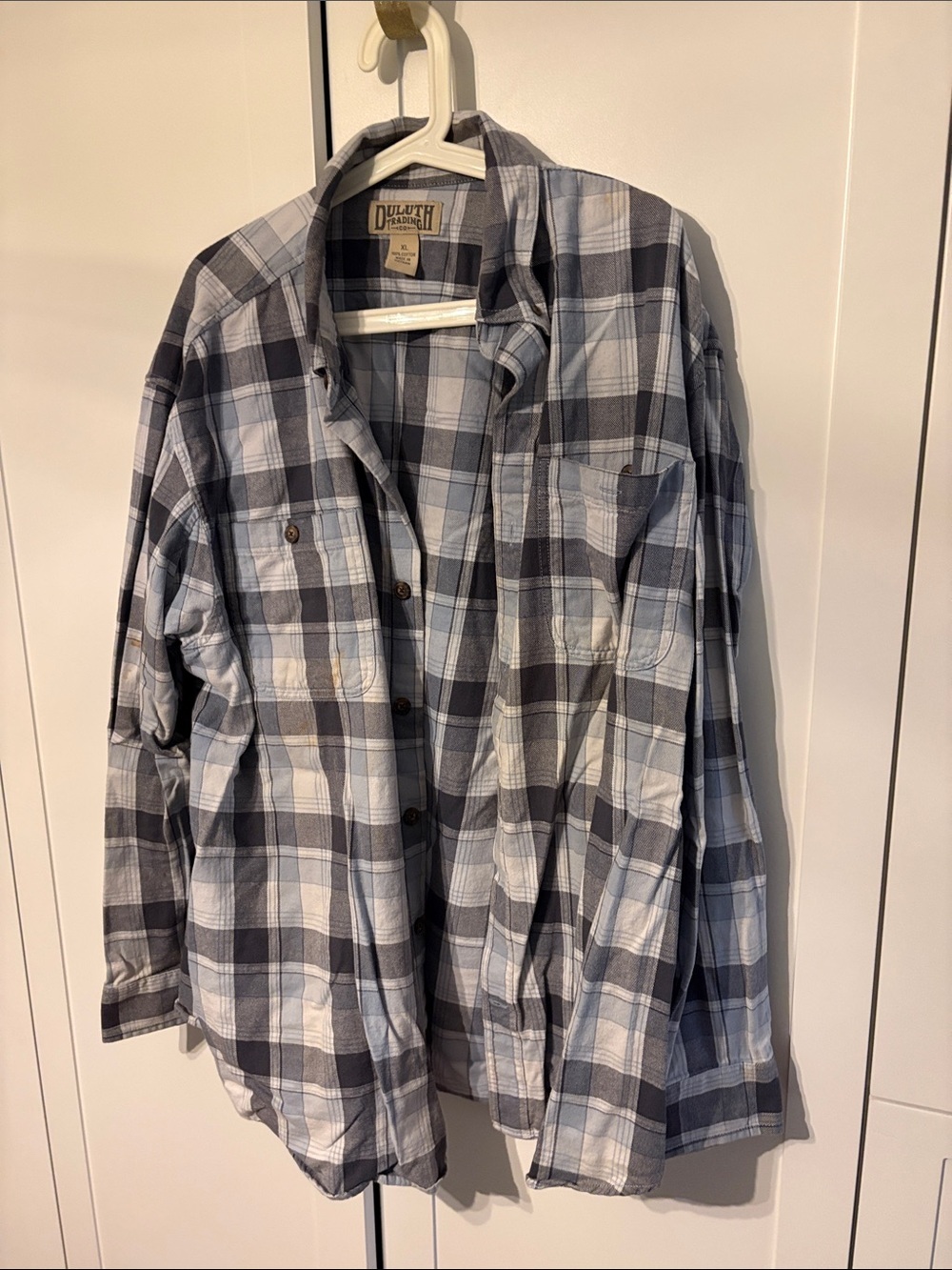 Duluth Trading Company flannel buttondown shirt